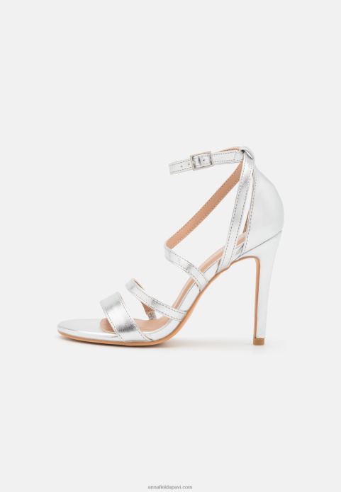 sievietes augstpapēžu sandales sudraba 2LHT1402 Anna Field
