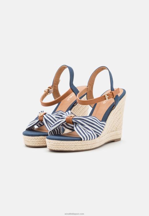 sievietes augstpapēžu sandales tumši zilas 2LHT1491 Anna Field