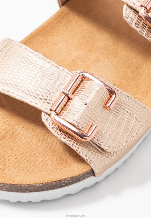 sievietes čības rozā zelta 2LHT1865 Anna Field