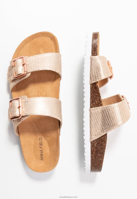 sievietes čības rozā zelta 2LHT1865 Anna Field