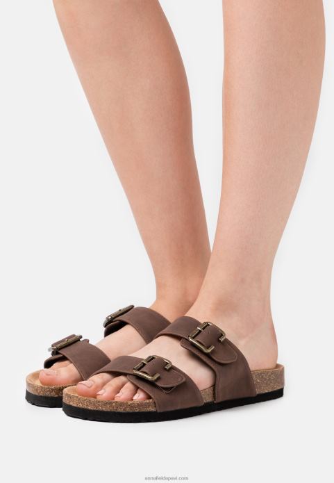 sievietes čības tumši brūnas 2LHT1876 Anna Field