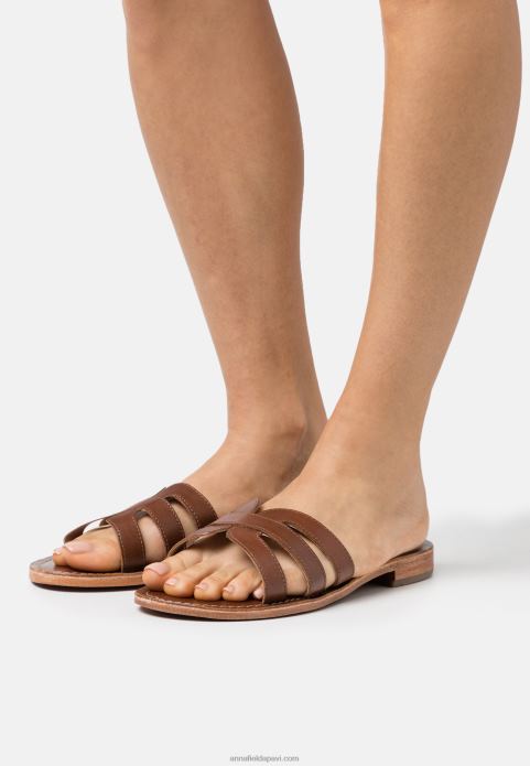 sievietes ādas mūļi brūni 2LHT1877 Anna Field