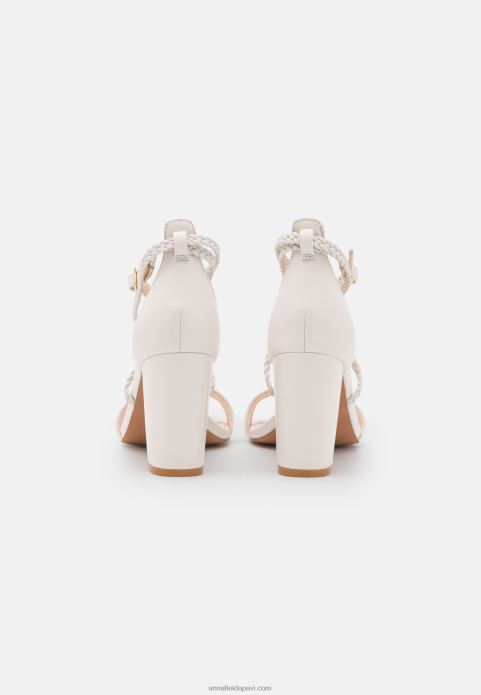 sievietes ādas sandales baltas 2LHT1428 Anna Field