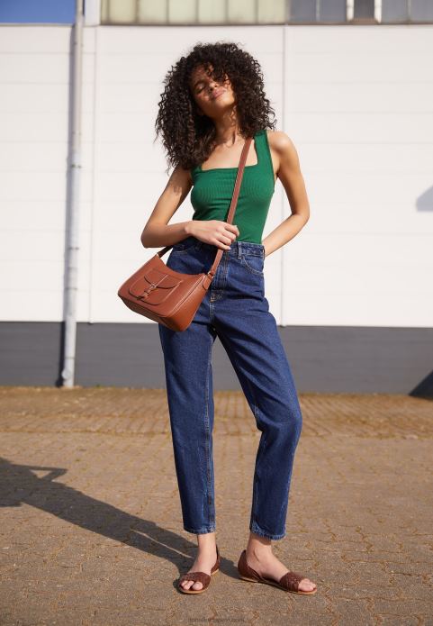 sievietes ādas sandales konjaks 2LHT1389 Anna Field