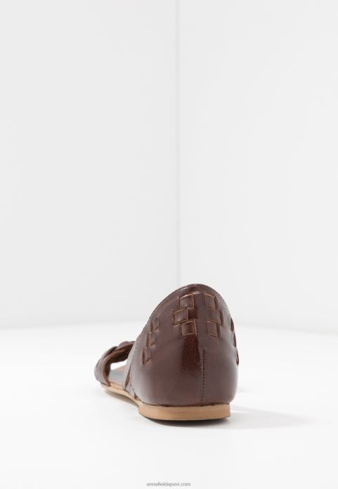 sievietes ādas sandales konjaks 2LHT1389 Anna Field