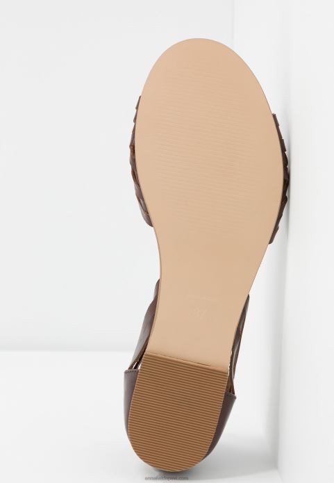 sievietes ādas sandales konjaks 2LHT1389 Anna Field