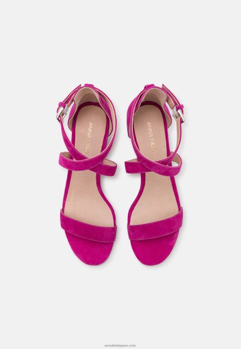 sievietes ādas sandales rozā 2LHT1416 Anna Field