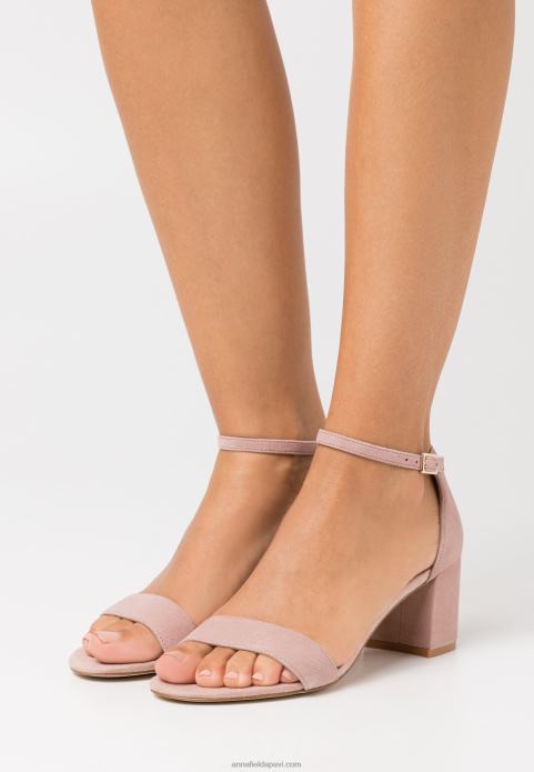 sievietes ādas sandales roze 2LHT1326 Anna Field