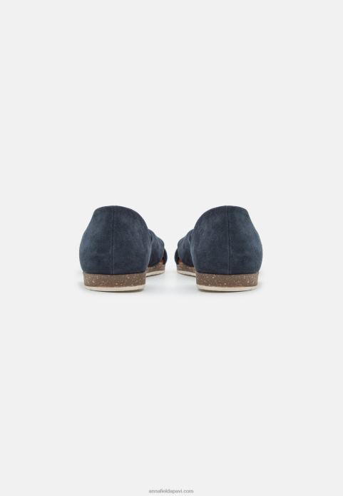 sievietes ādas sandales tumši zilas 2LHT1340 Anna Field