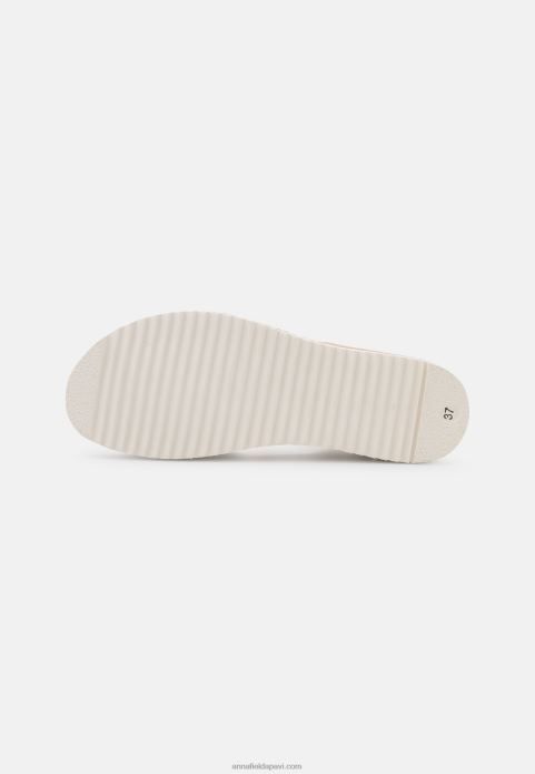 sievietes ādas ķīļveida sandales smilškrāsas 2LHT1485 Anna Field