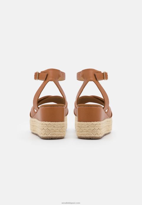 sievietes espadriļu konjaks 2LHT1454 Anna Field