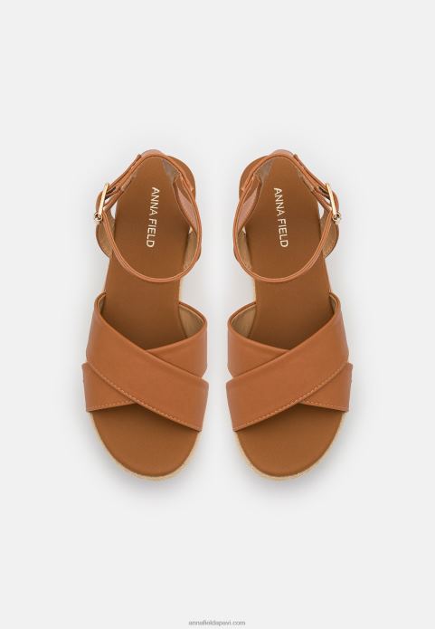 sievietes espadriļu konjaks 2LHT1454 Anna Field