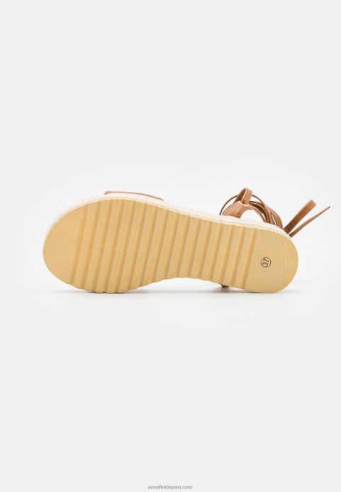 sievietes espadriļu konjaks 2LHT1584 Anna Field