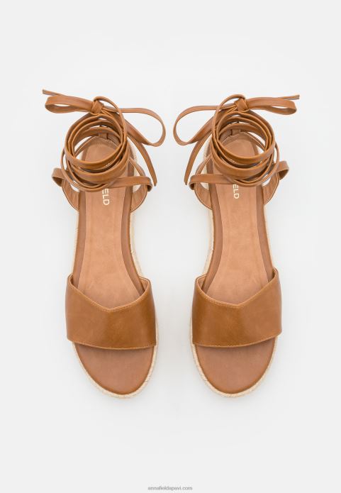 sievietes espadriļu konjaks 2LHT1584 Anna Field