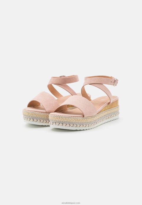 sievietes espadrilas gaiši rozā 2LHT1476 Anna Field