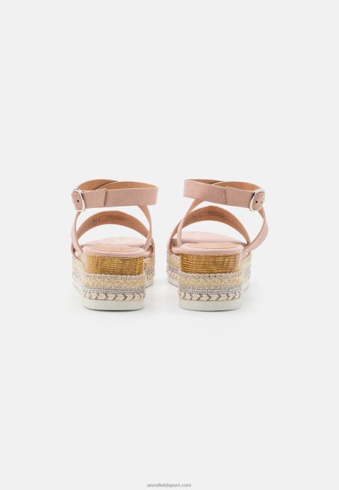 sievietes espadrilas gaiši rozā 2LHT1476 Anna Field
