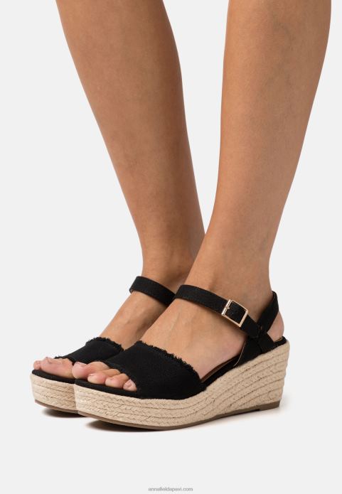 sievietes espadrilas melnas 2LHT1472 Anna Field