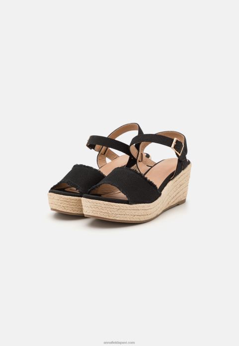 sievietes espadrilas melnas 2LHT1472 Anna Field