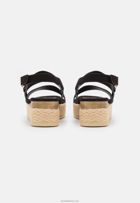 sievietes espadrilas melnas 2LHT1482 Anna Field
