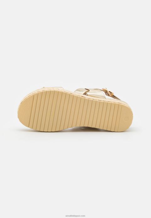 sievietes espadrilles zelta 2LHT1481 Anna Field