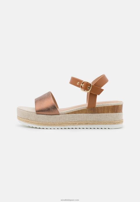 sievietes komforta espadrilas bronzas 2LHT1483 Anna Field