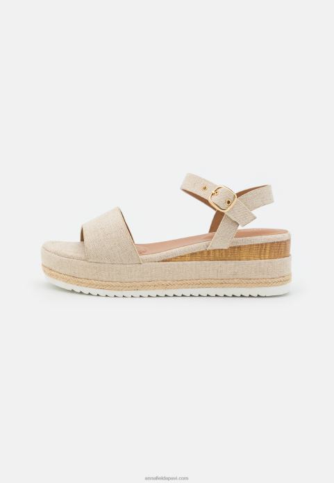 sievietes komforta espadrilles bēšs 2LHT1450 Anna Field