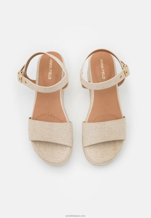 sievietes komforta espadrilles bēšs 2LHT1450 Anna Field