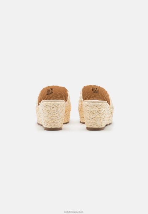 sievietes papēžu mūļi bēšs 2LHT1883 Anna Field