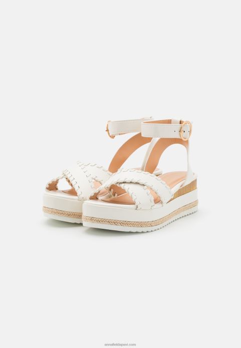 sievietes platformas sandales baltas 2LHT1493 Anna Field