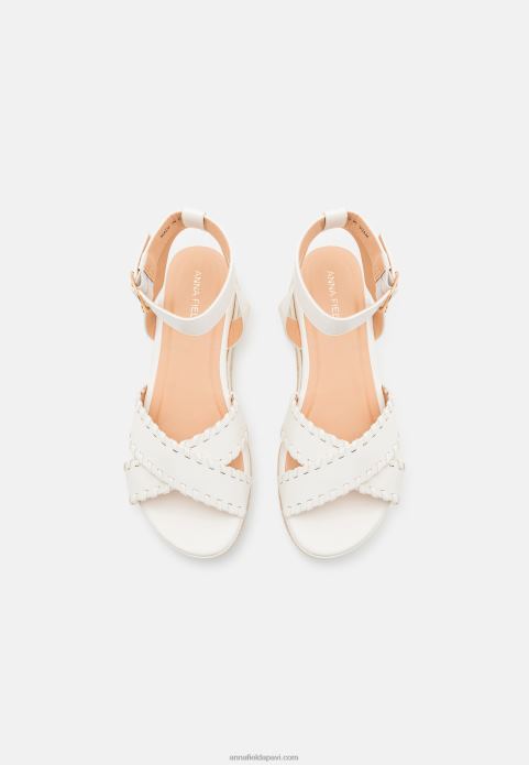 sievietes platformas sandales baltas 2LHT1493 Anna Field