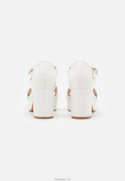 sievietes platformas sandales baltas 2LHT1563 Anna Field