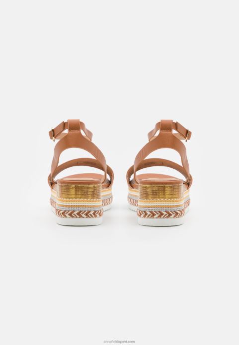 sievietes platformas sandales konjaks 2LHT1471 Anna Field