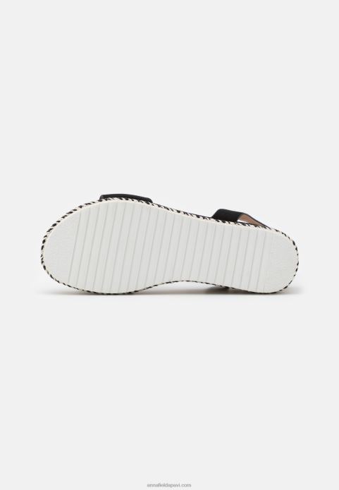 sievietes platformas sandales melnas 2LHT1462 Anna Field