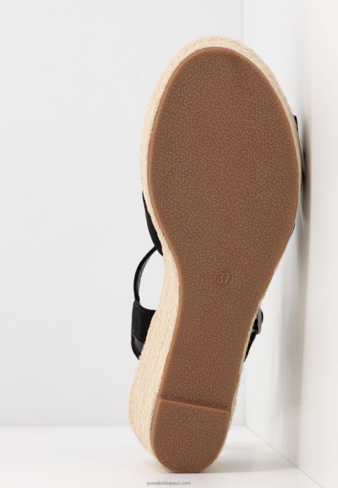 sievietes platformas sandales melnas 2LHT1480 Anna Field