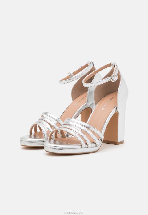 sievietes platformas sandales sudraba 2LHT1580 Anna Field