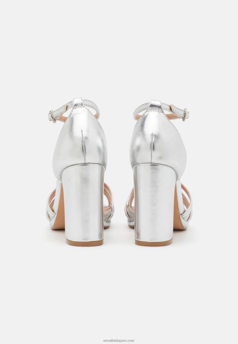 sievietes platformas sandales sudraba 2LHT1580 Anna Field