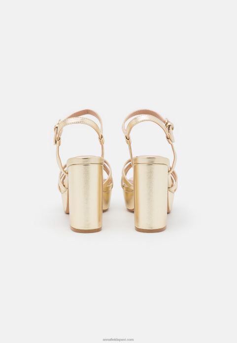 sievietes platformas sandales zelta 2LHT1588 Anna Field