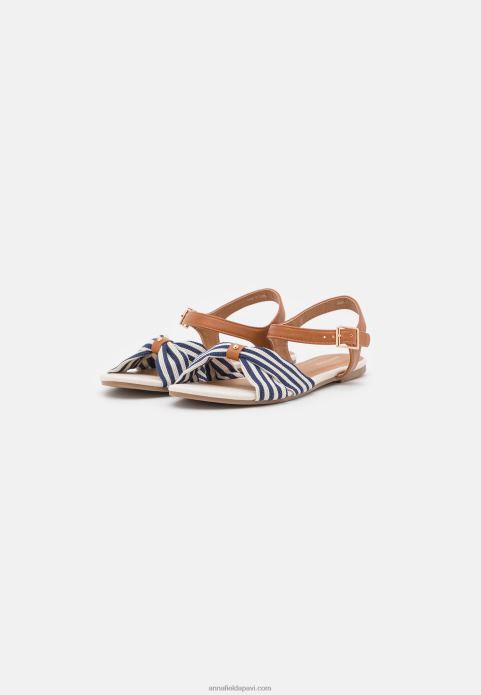 sievietes sandales konjaks/tumši zilas 2LHT1290 Anna Field