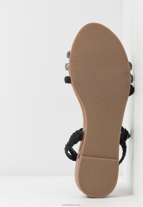 sievietes sandales melnas/sudraba 2LHT1248 Anna Field