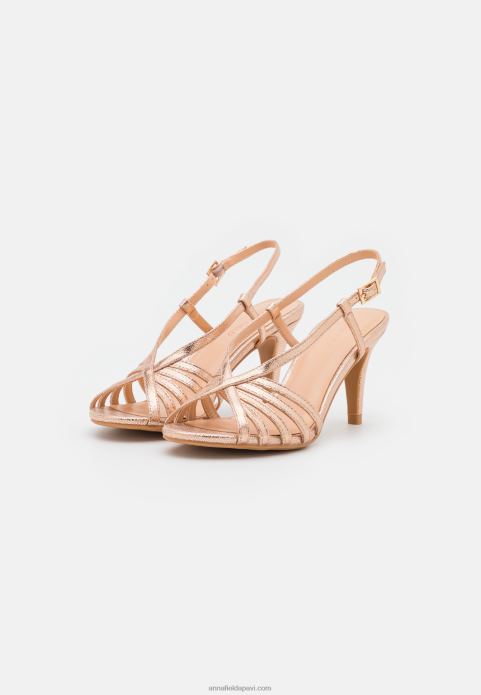 sievietes sandales rozā zelta 2LHT1312 Anna Field