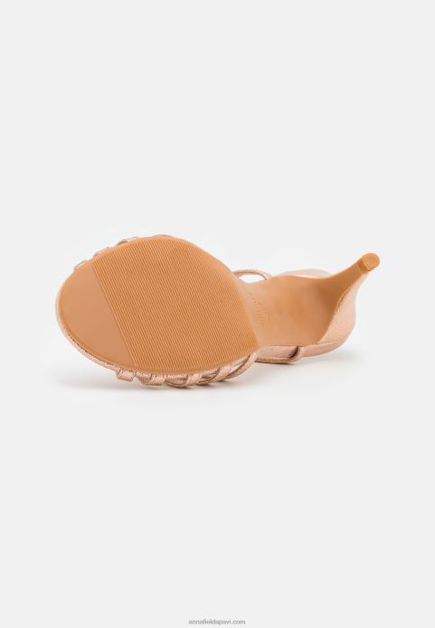 sievietes sandales rozā zelta 2LHT1312 Anna Field