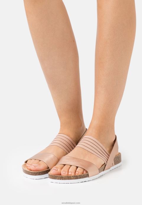 sievietes sandales rozā zelta 2LHT1411 Anna Field