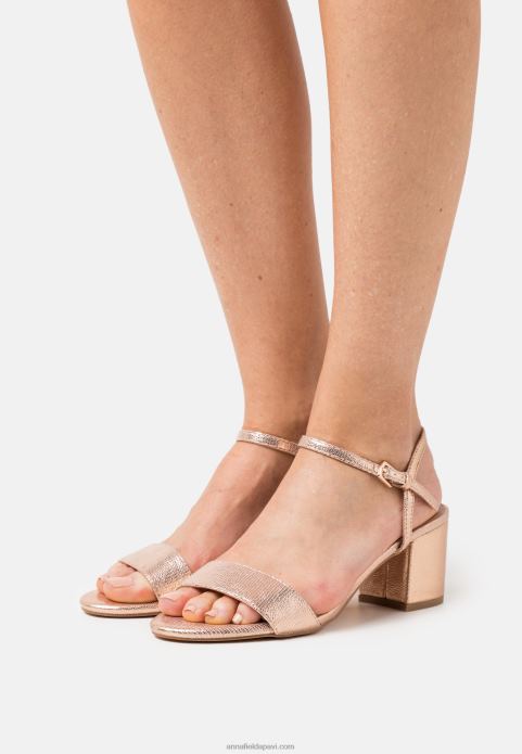 sievietes sandales rozā zelta krāsā 2LHT1254 Anna Field