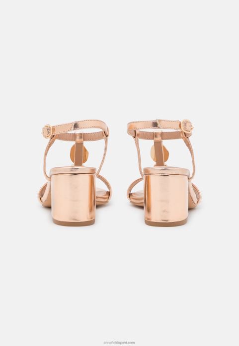 sievietes sandales rozā zelta krāsā 2LHT1345 Anna Field