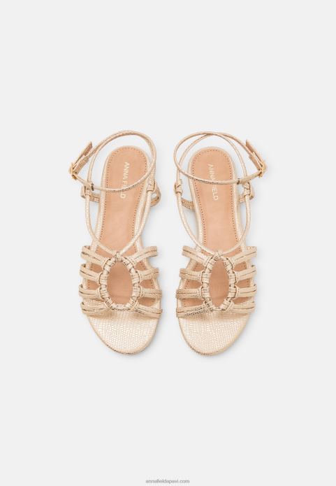 sievietes sandales zelta 2LHT1436 Anna Field