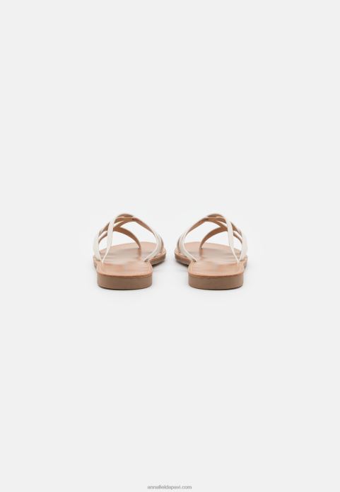 sievietes t-bar sandales baltas 2LHT1544 Anna Field