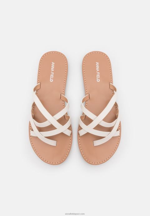 sievietes t-bar sandales baltas 2LHT1544 Anna Field