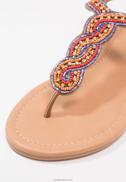 sievietes t-bar sandales brūnas 2LHT1519 Anna Field