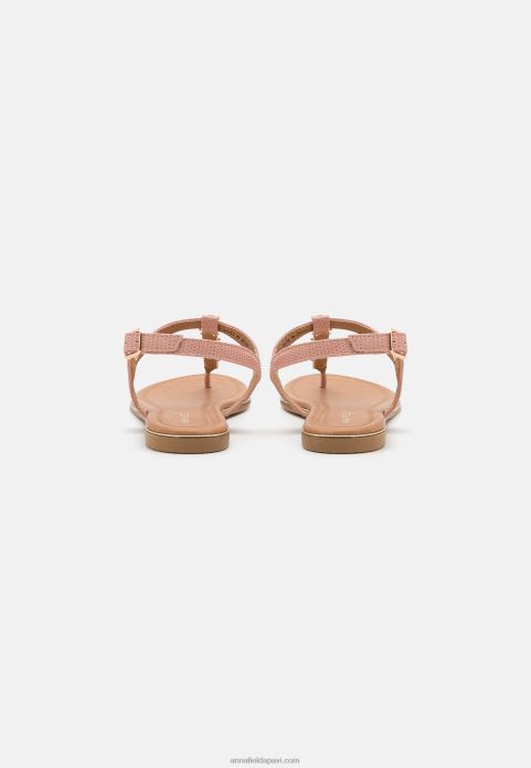 sievietes t-bar sandales gaiši rozā 2LHT1548 Anna Field