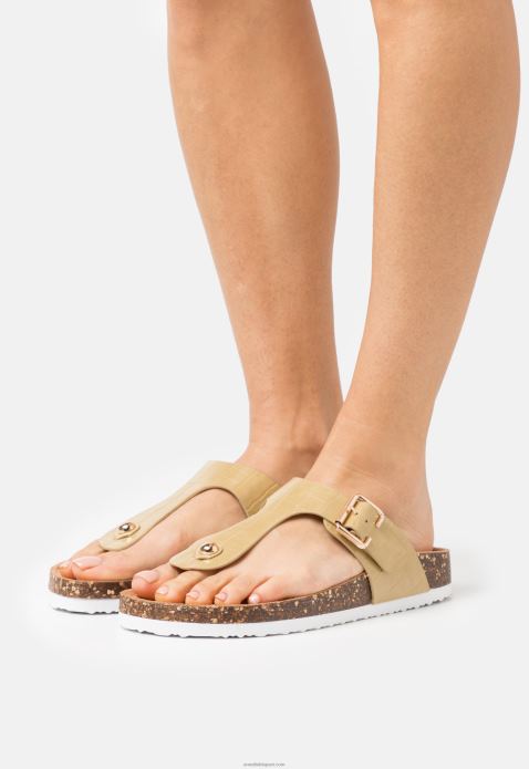 sievietes t-bar sandales haki 2LHT1543 Anna Field